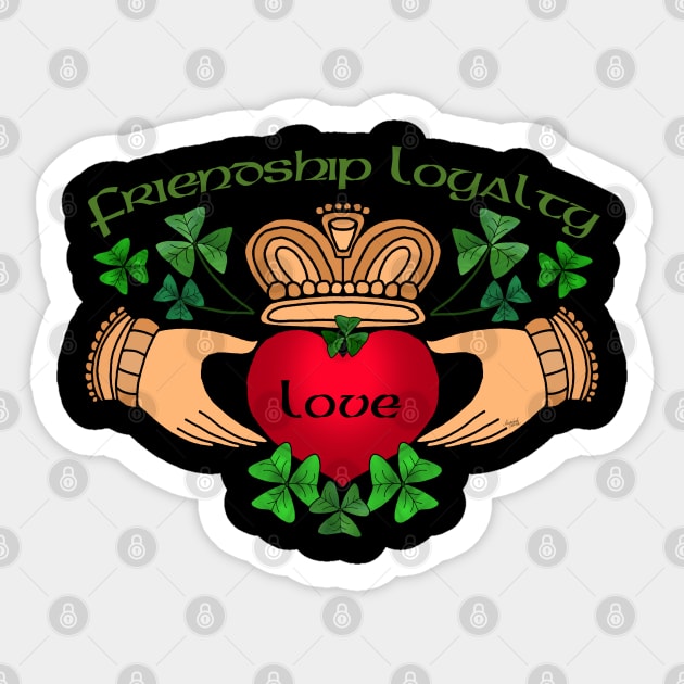 Claddagh (Friendship, Loyalty, Love) Sticker by IrishViking2